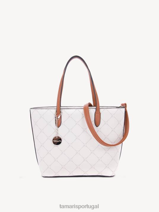 Tamaris mulheres saco de compras - branco/cru D06N3181