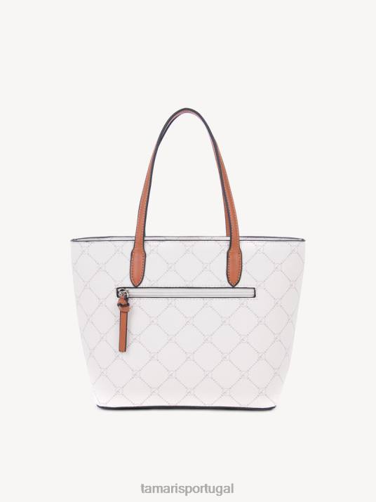 Tamaris mulheres saco de compras - branco/cru D06N3181