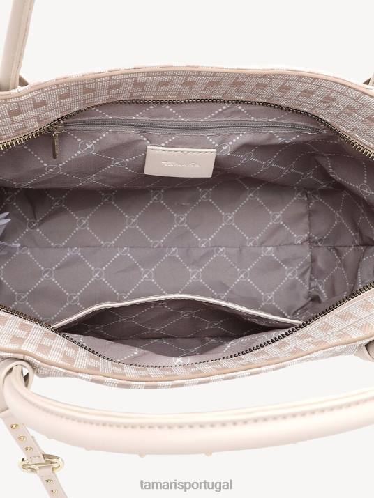 Tamaris mulheres sacola de compras - bege/taupe claro D06N3275