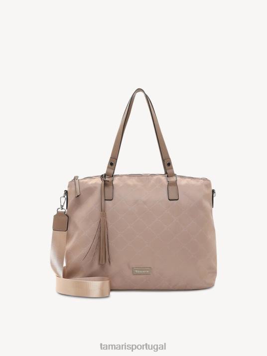 Tamaris mulheres sacola de compras - marrom/taupe D06N3249