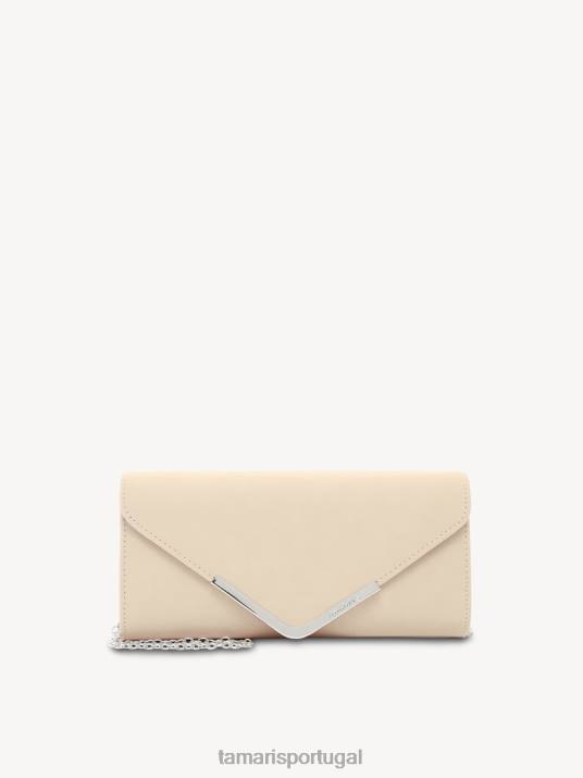 Tamaris mulheres bolsa clutch - bege/creme D06N2668