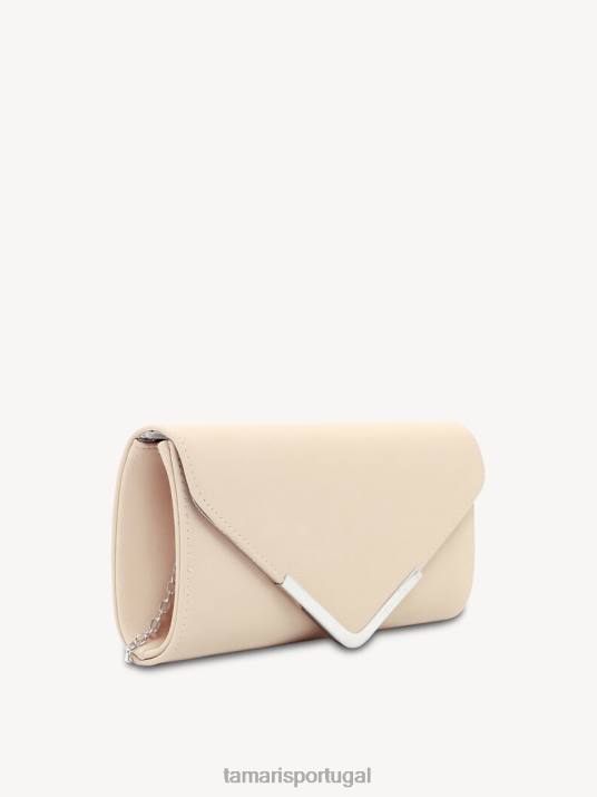 Tamaris mulheres bolsa clutch - bege/creme D06N2668