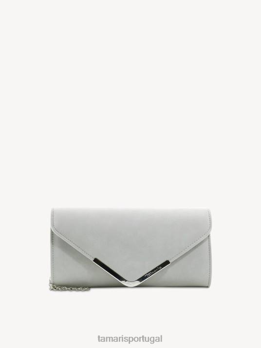 Tamaris mulheres bolsa clutch - prata/prata metálico D06N2670