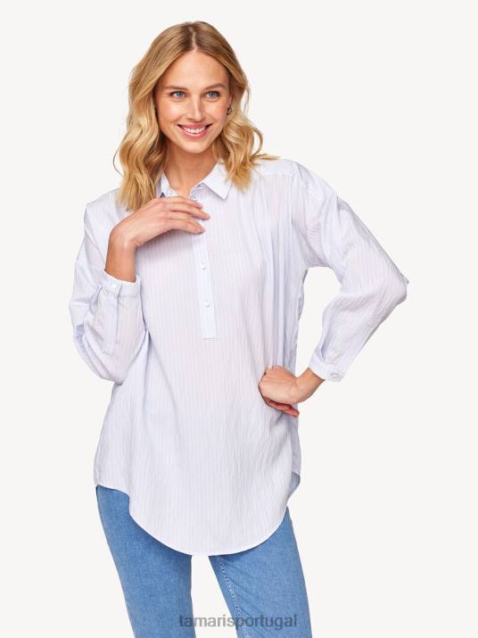 Tamaris mulheres blusa - azul/gelo ártico D06N2439