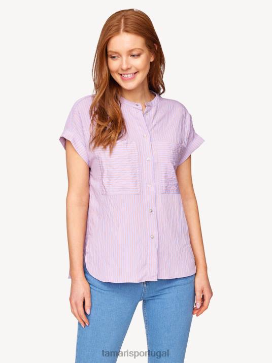 Tamaris mulheres blusa - roxo/lavanda D06N2475