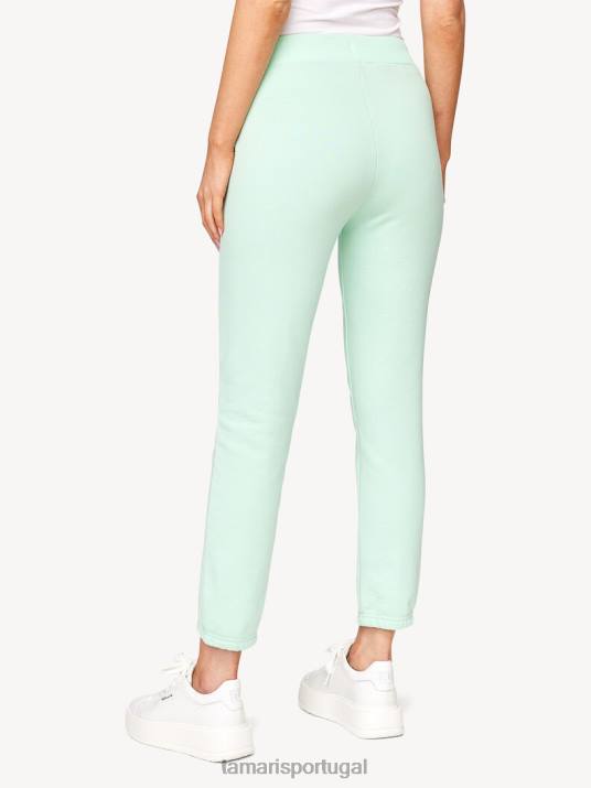 Tamaris mulheres calça jogging - verde/verde gossamer D06N2452