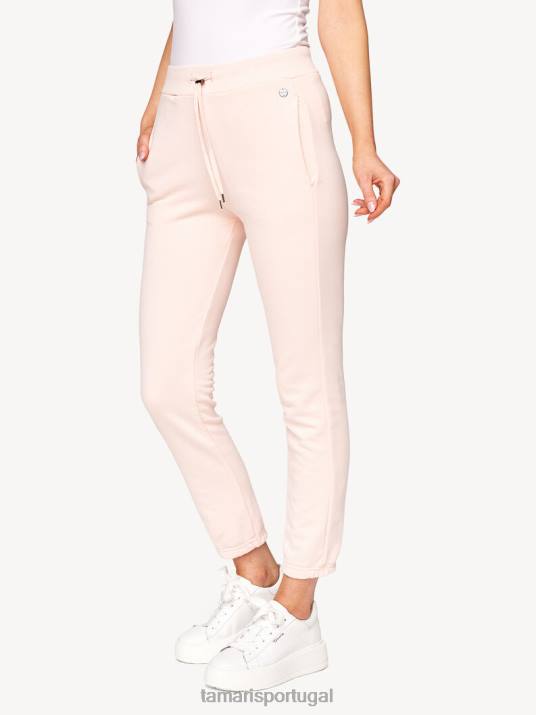 Tamaris mulheres calças jogging - rosa/nuvem rosa D06N2471