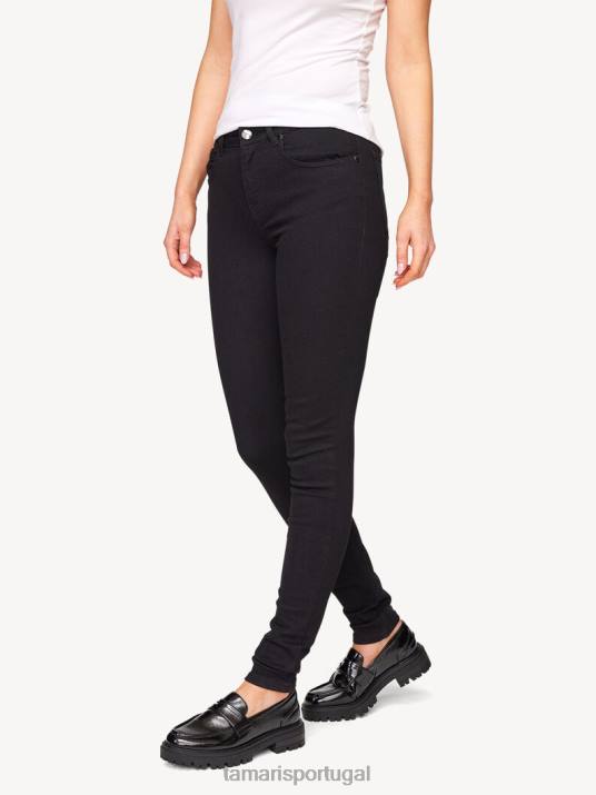 Tamaris mulheres jeans - jeans preto/preto D06N2526