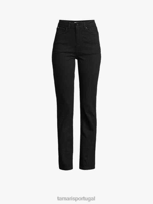 Tamaris mulheres jeans - jeans preto/preto D06N2557