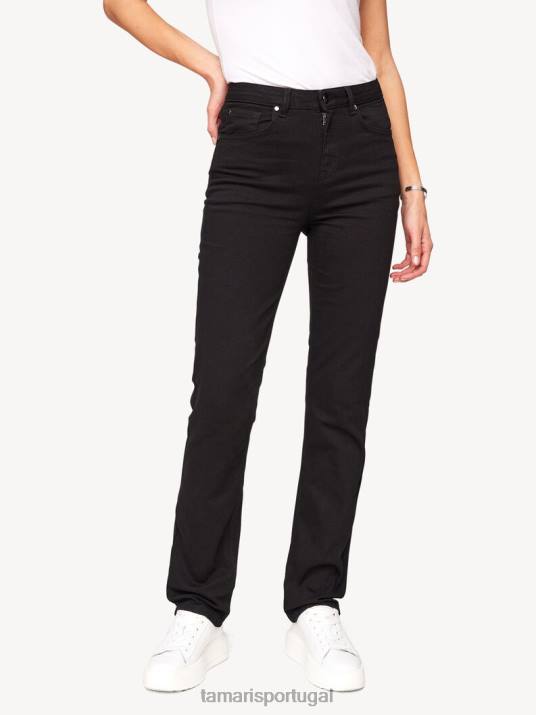 Tamaris mulheres jeans - jeans preto/preto D06N2557