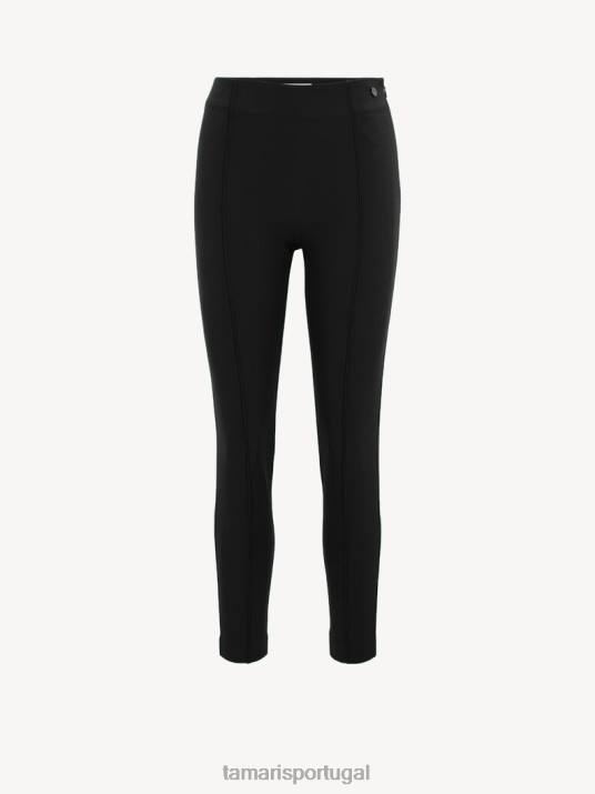 Tamaris mulheres leggings - preto/black beauty D06N2510