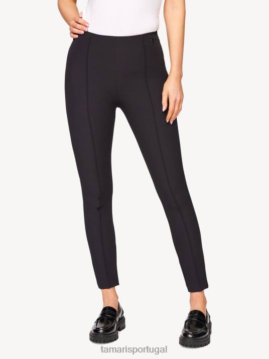 Tamaris mulheres leggings - preto/black beauty D06N2510