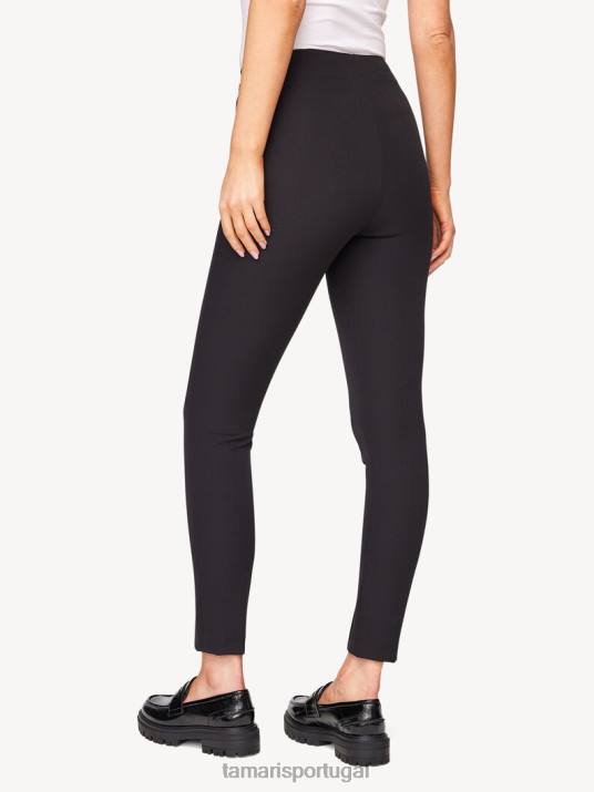 Tamaris mulheres leggings - preto/black beauty D06N2510