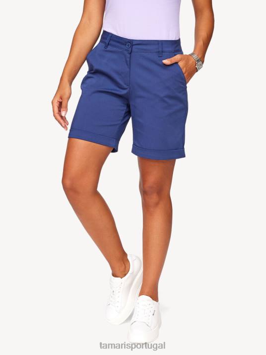 Tamaris mulheres shorts - azul/azul medieval D06N2433