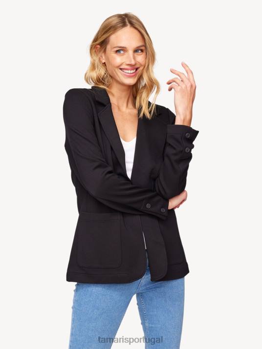 Tamaris mulheres blazer - preto/beleza negra D06N2514