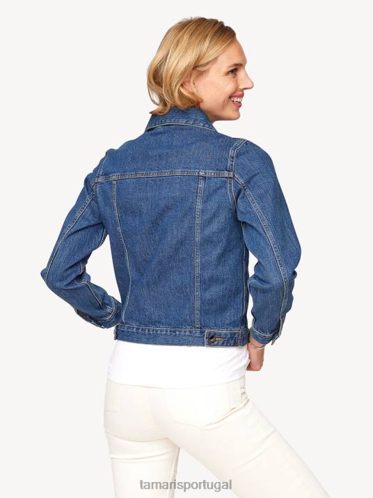 Tamaris mulheres jaqueta - jeans azul/azul médio D06N2496