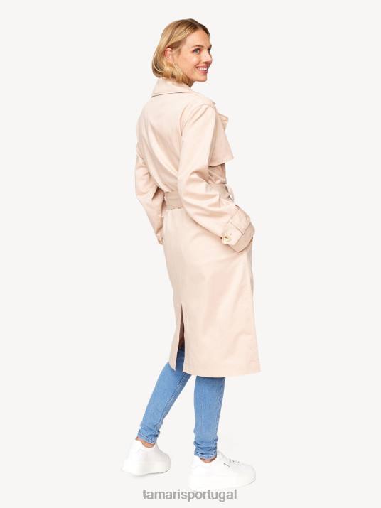 Tamaris mulheres trenchcoat - bege/luar D06N2525