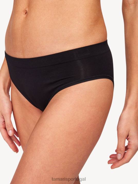 Tamaris mulheres cuecas - preto/preto azeviche D06N2376