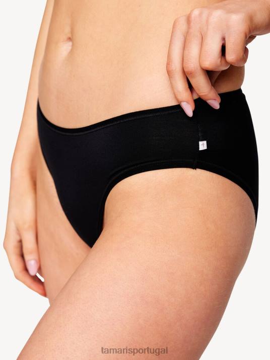 Tamaris mulheres cuecas - preto/preto azeviche D06N2524