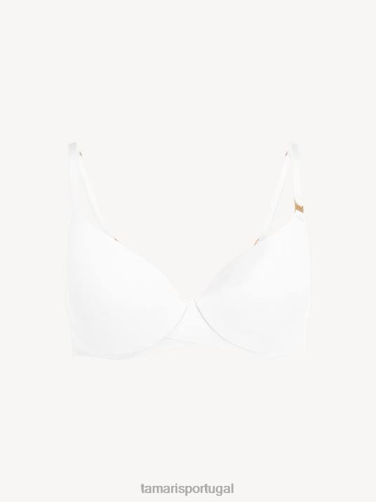 Tamaris mulheres sutiã - branco/branco brilhante D06N2562