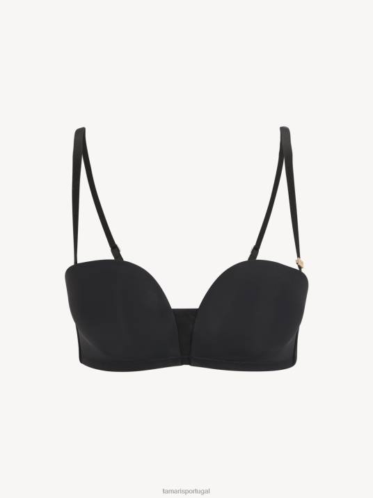 Tamaris mulheres sutiã - preto/preto azeviche D06N2574