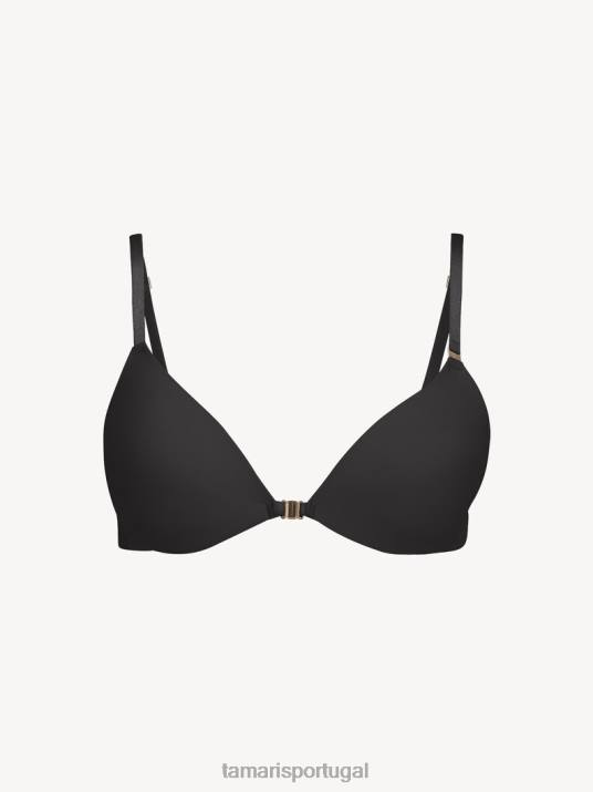 Tamaris mulheres sutiã push-up - preto/preto azeviche D06N2569