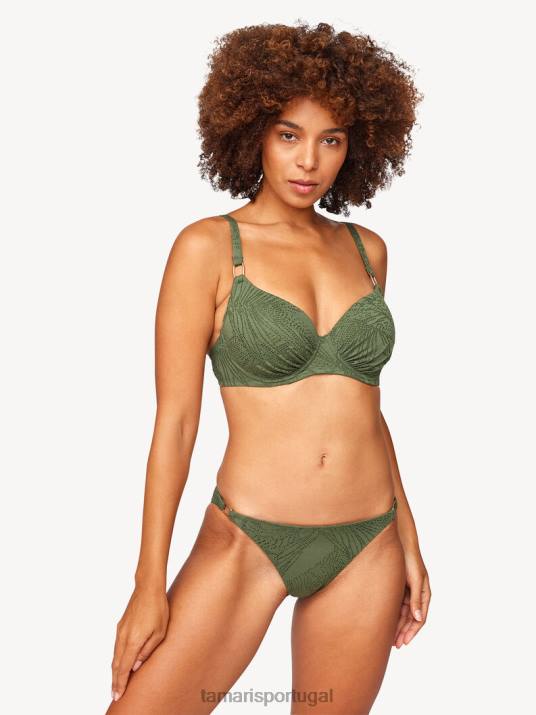 Tamaris mulheres cuecas de biquíni - verde/verde bronze D06N2573