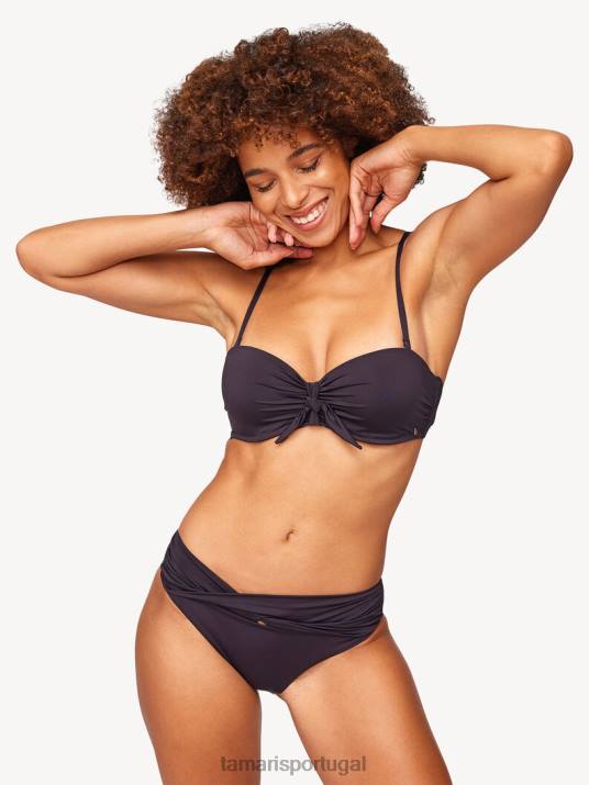 Tamaris mulheres top de biquíni - preto/beleza negra D06N2563