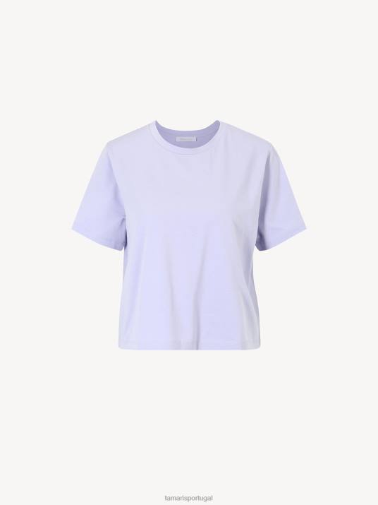 Tamaris mulheres camiseta oversized - roxa/lavanda D06N2535