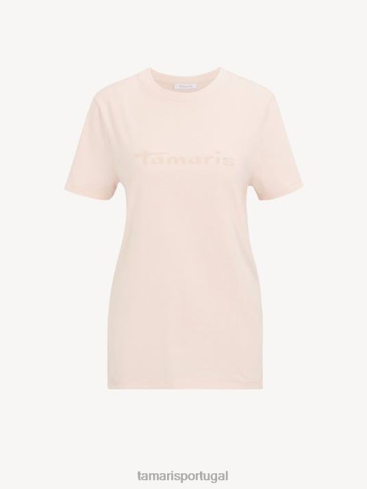 Tamaris mulheres t-shirt - rosa/nuvem rosa D06N2408