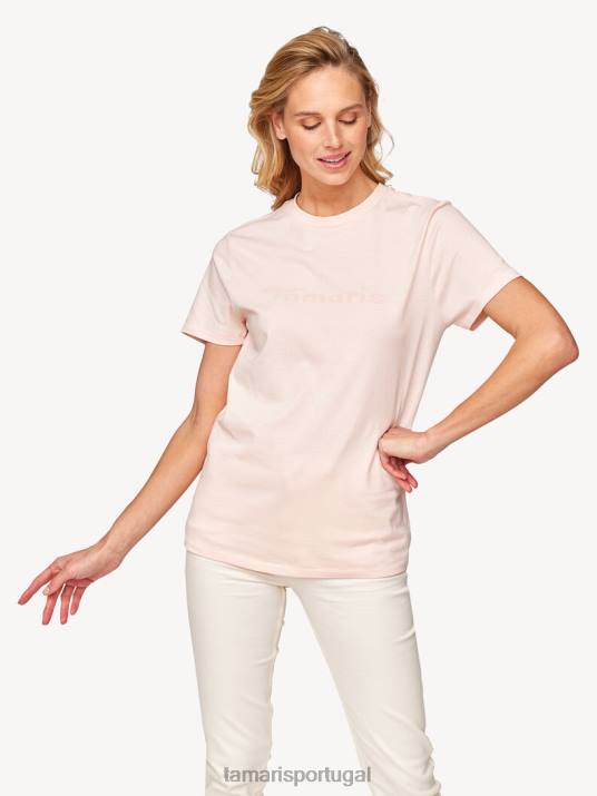 Tamaris mulheres t-shirt - rosa/nuvem rosa D06N2408