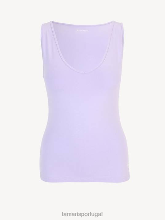 Tamaris mulheres top - roxo/lavanda D06N2395