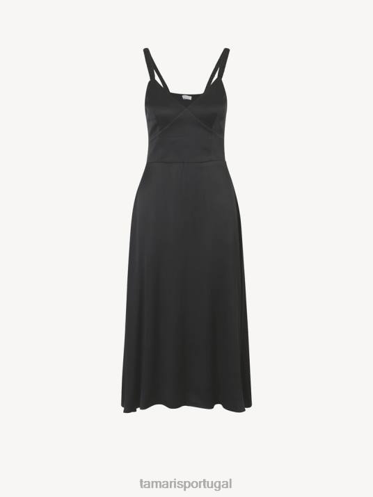 Tamaris mulheres vestido - preto/beleza negra D06N2381