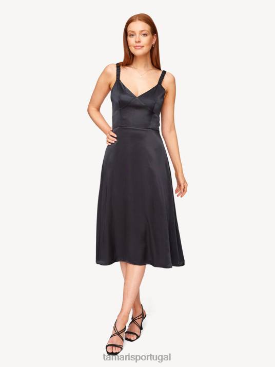 Tamaris mulheres vestido - preto/beleza negra D06N2381