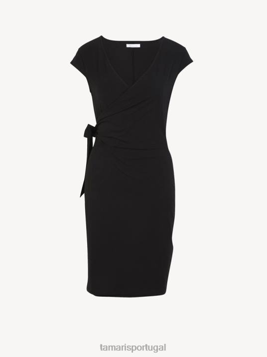 Tamaris mulheres vestido - preto/beleza negra D06N2567