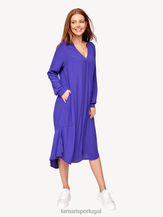 Tamaris mulheres vestido - roxo/azul profundo D06N2398