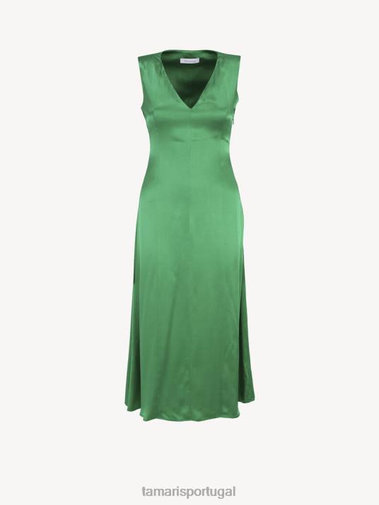 Tamaris mulheres vestido - verde/jelly bean D06N2512