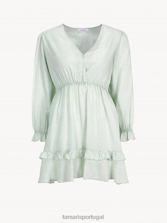 Tamaris mulheres vestido - verde/verde gossamer D06N2449