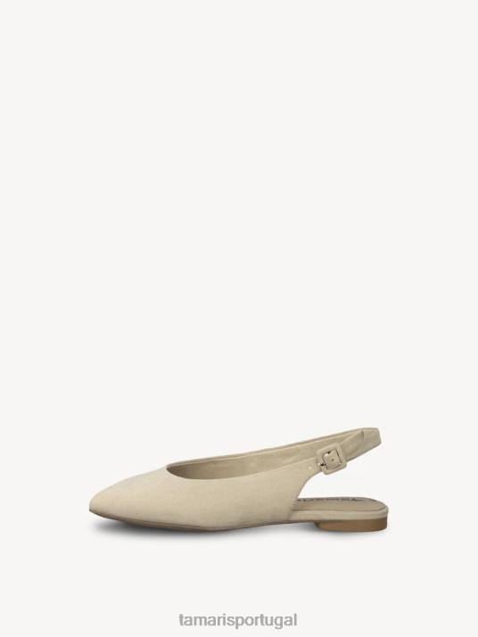 Tamaris mulheres sling pumps - bege/nude D06N1988