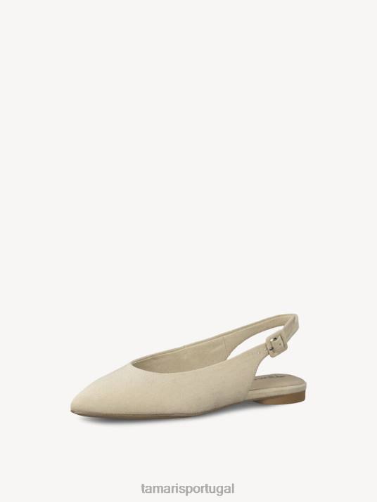 Tamaris mulheres sling pumps - bege/nude D06N1988