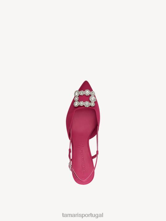 Tamaris mulheres sling pumps - rosa/fuxia D06N1553