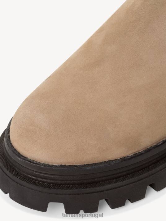 Tamaris mulheres bota chelsea couro - marrom/taupe D06N805