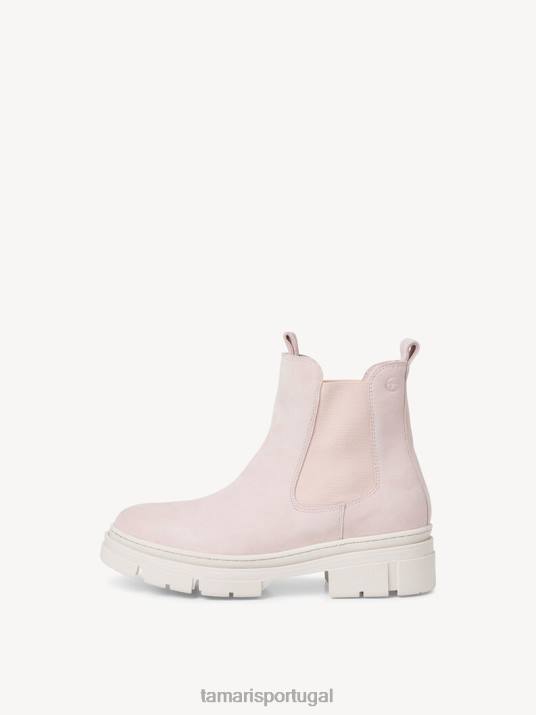 Tamaris mulheres bota chelsea couro - rosa D06N25