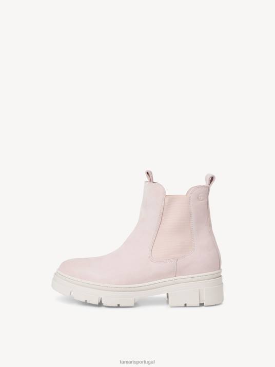 Tamaris mulheres bota chelsea couro - rosa D06N25