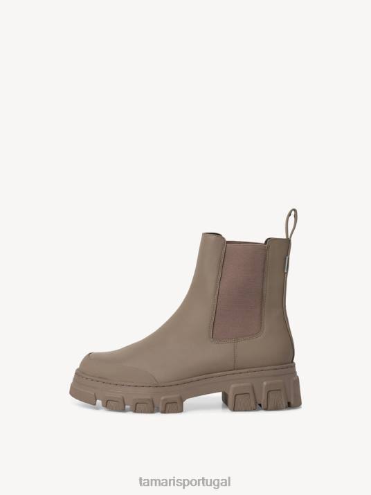 Tamaris mulheres bota chelsea - marrom/taupe uni D06N1126