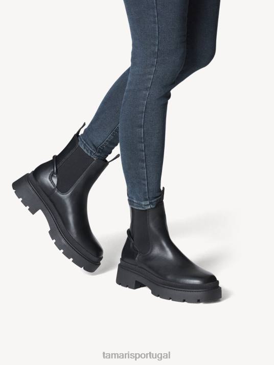 Tamaris mulheres bota chelsea - preto/preto uni D06N1685