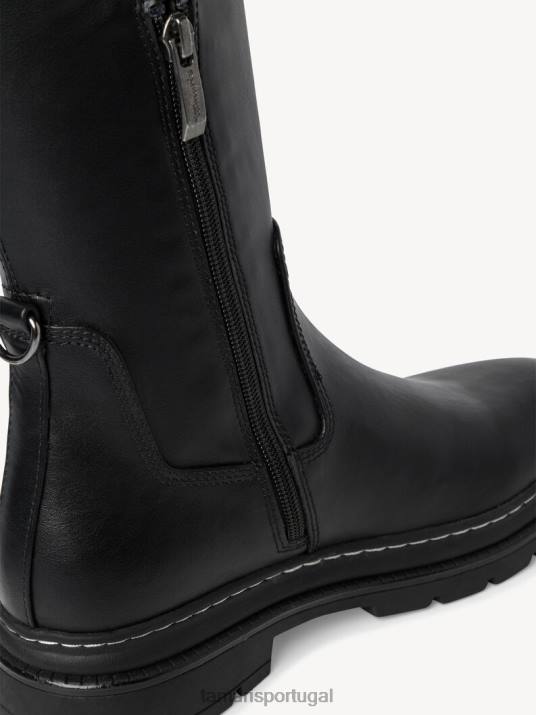 Tamaris mulheres bota overknee - preta D06N1929