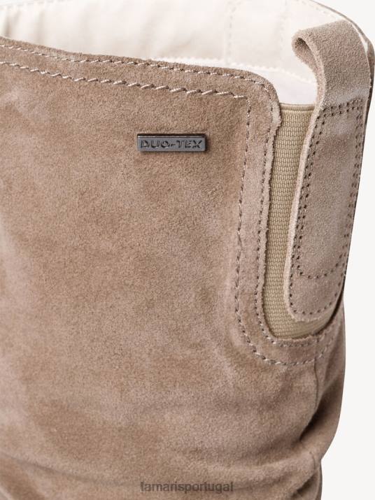 Tamaris mulheres botas de couro - marrom/taupe D06N598