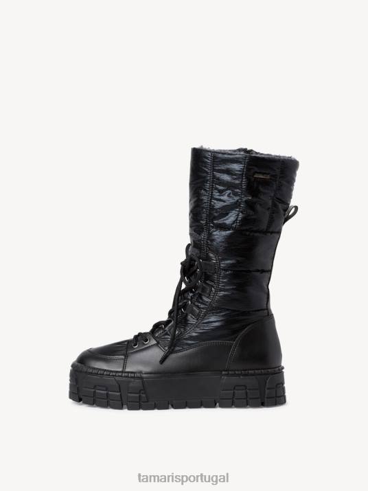 Tamaris mulheres botas - forro preto quente/preto D06N122