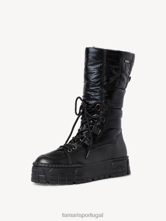 Tamaris mulheres botas - forro preto quente/preto D06N122